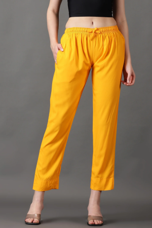 CADILA Women's Cotton Drawstring Rayon Pants 7