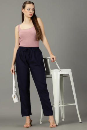 CADILA Women's Cotton Drawstring Rayon Pants 9