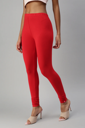 Women's Super Soft Pure Cotton Churidhar Length Bio Wash Anti Pilling Leggings For Women