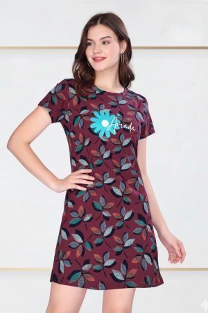 CADILA Womens Half Sleeve Long Length T-Shirt 5