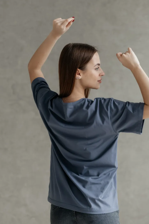 CADILA Women's Loose Fit Half Sleeve Cotton T-Shirt 3