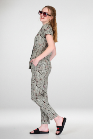 CADILA Women Cotton Printed Button Top & Pyjama Set 6