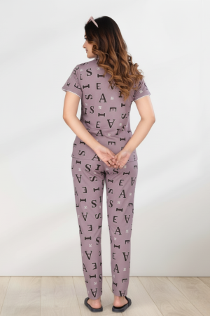 CADILA Women Cotton Printed Button Top & Pyjama Set 2