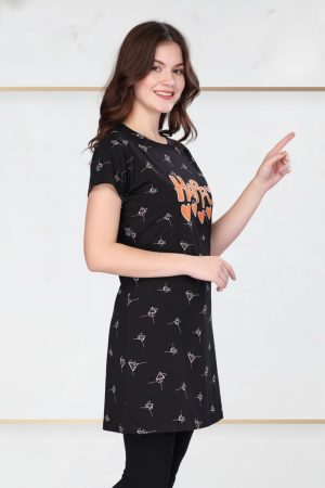 CADILA Womens Half Sleeve Long Length T-Shirt 1