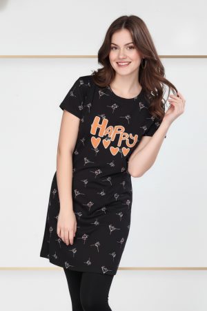 CADILA Womens Half Sleeve Long Length T-Shirt 1