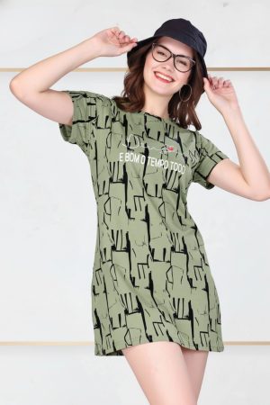 CADILA Womens Half Sleeve Long Length T-Shirt 2